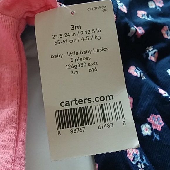 Set of 5 infant onsies - Picture 8 of 8